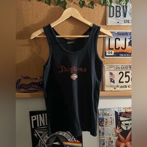 Vintage Daytona Harley Davidson tank